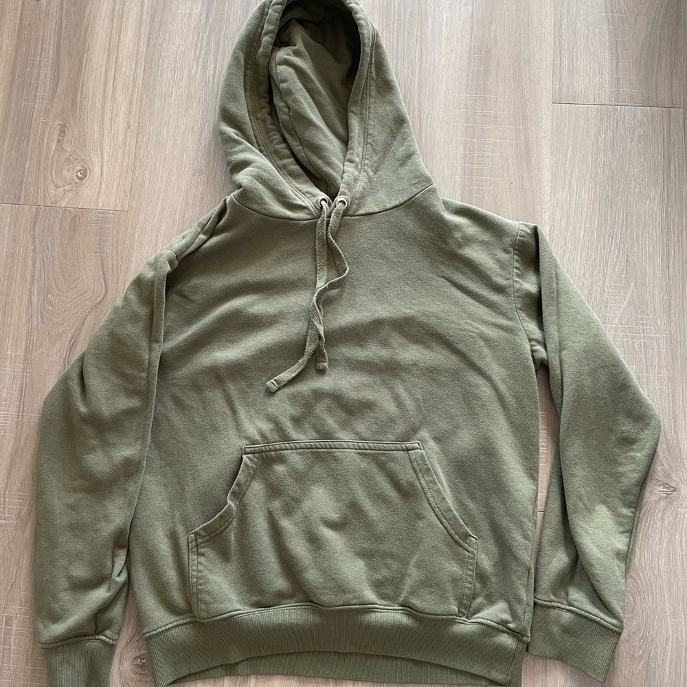 Green hoodie